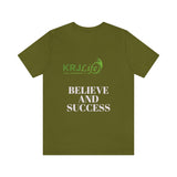 Printed T-Shirt, Gifts, Success Quotes, Believe and Success, For Him, For Her