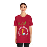 QATAR Soccer World Cup 2022 Fans Unisex Jersey Short Sleeve Tee Gifts For Him For Her